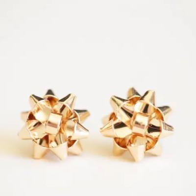 EARRING BOW SINGLE GOLD