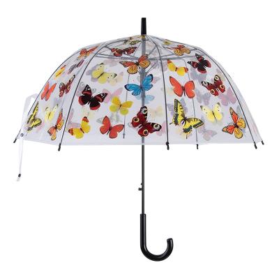 UMBRELLA TRANSPARENT BUTTERFLY PRINT 32"