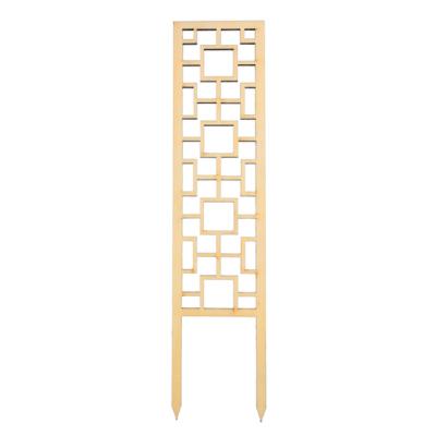 PLANT TRELLIS TROPICAL SQUARES WHITE 17" X 4"